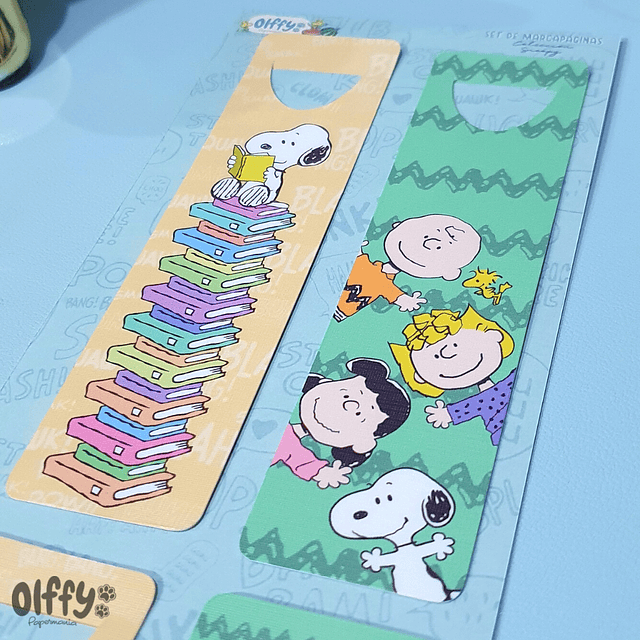 Set marcapáginas Snoopy