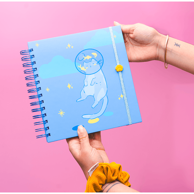 Cuaderno Gatito Azul
