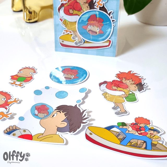 Set Stickers Ponyo