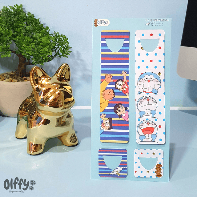 Set marcapáginas Doraemon