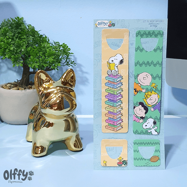 Set marcapáginas Snoopy