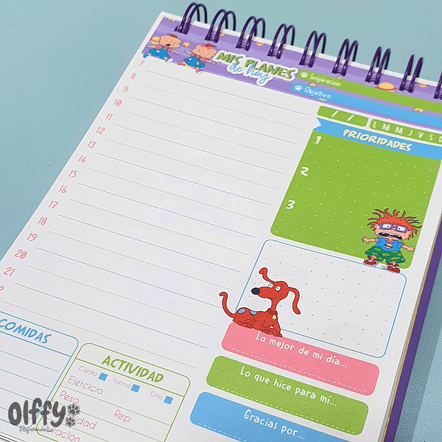 Planner Diario Los Rugrats