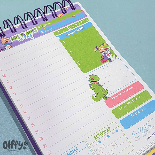 Planner Diario Los Rugrats