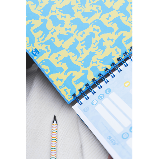 Cuaderno Galgo Azul