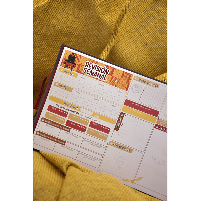 Planificador Semanal Hogwarts Harry Potter