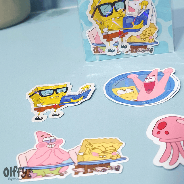 Set Stickers Bob Esponja