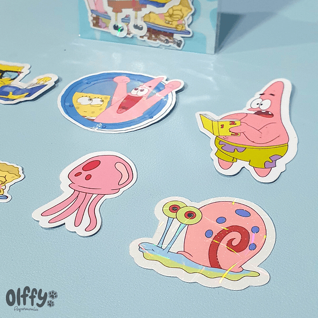 Set Stickers Bob Esponja
