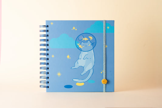 Cuaderno Gatito Azul