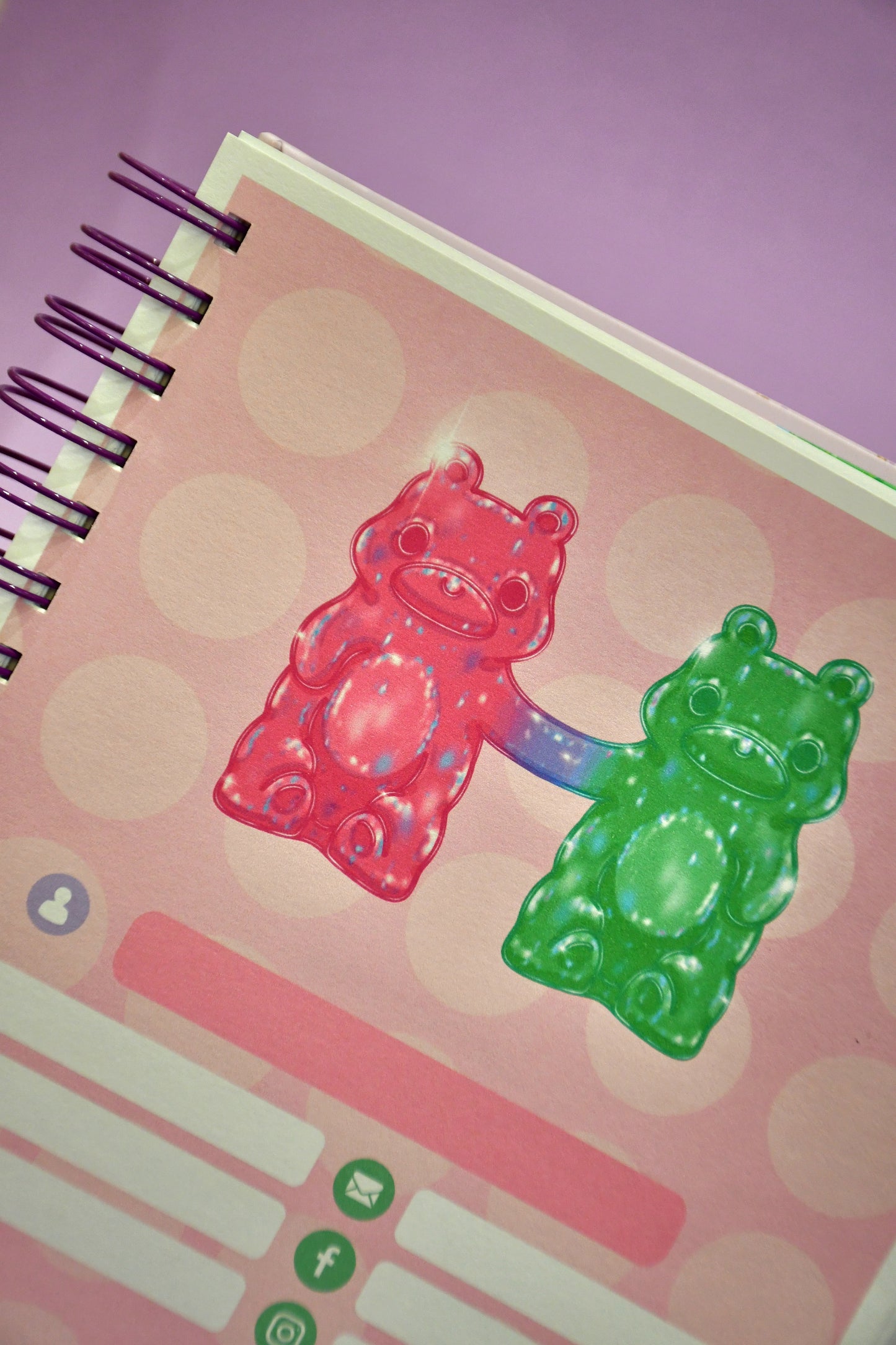 Cuaderno plan mensual-Osito de Gomita