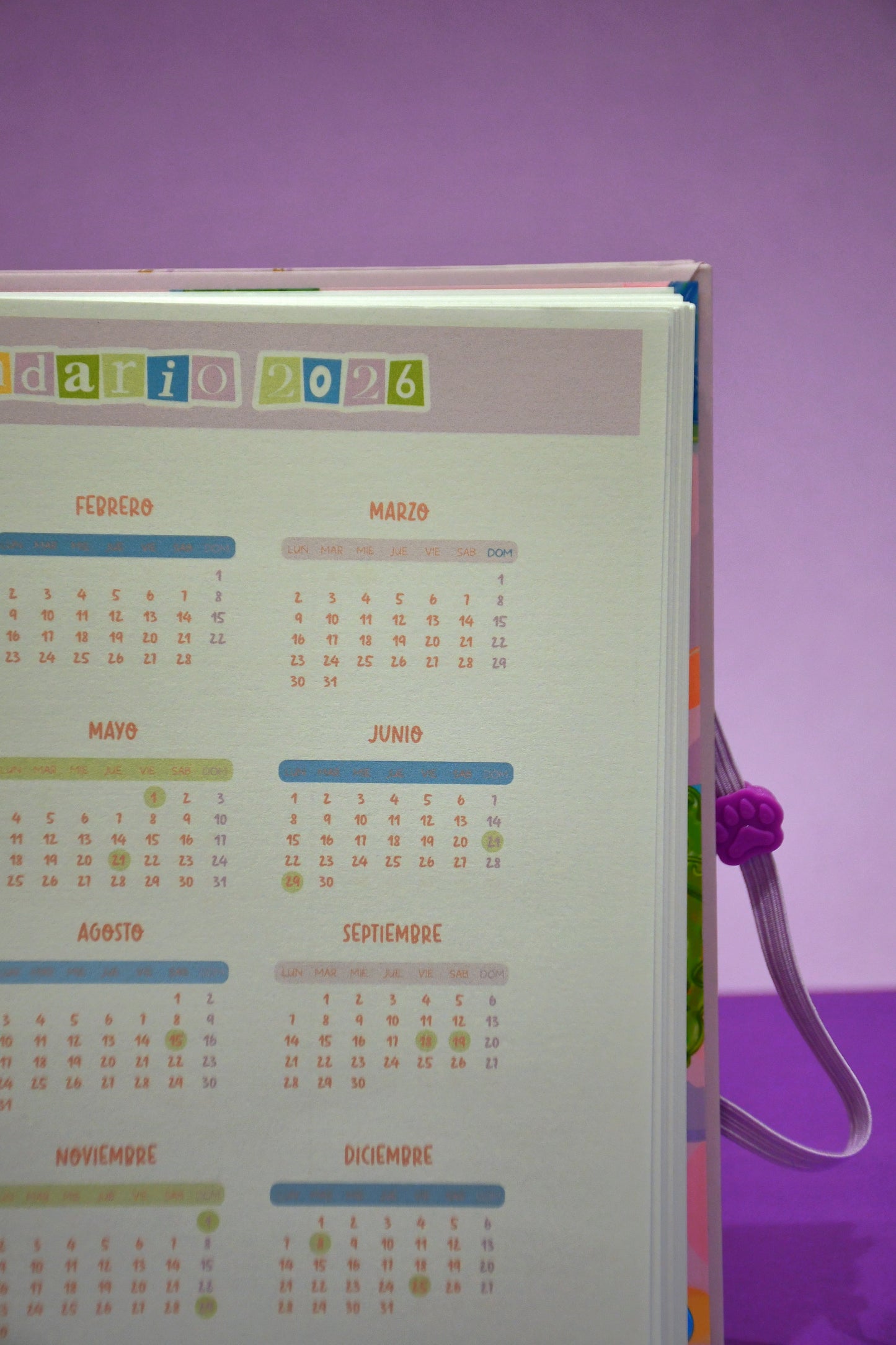 Cuaderno plan mensual-Osito de Gomita