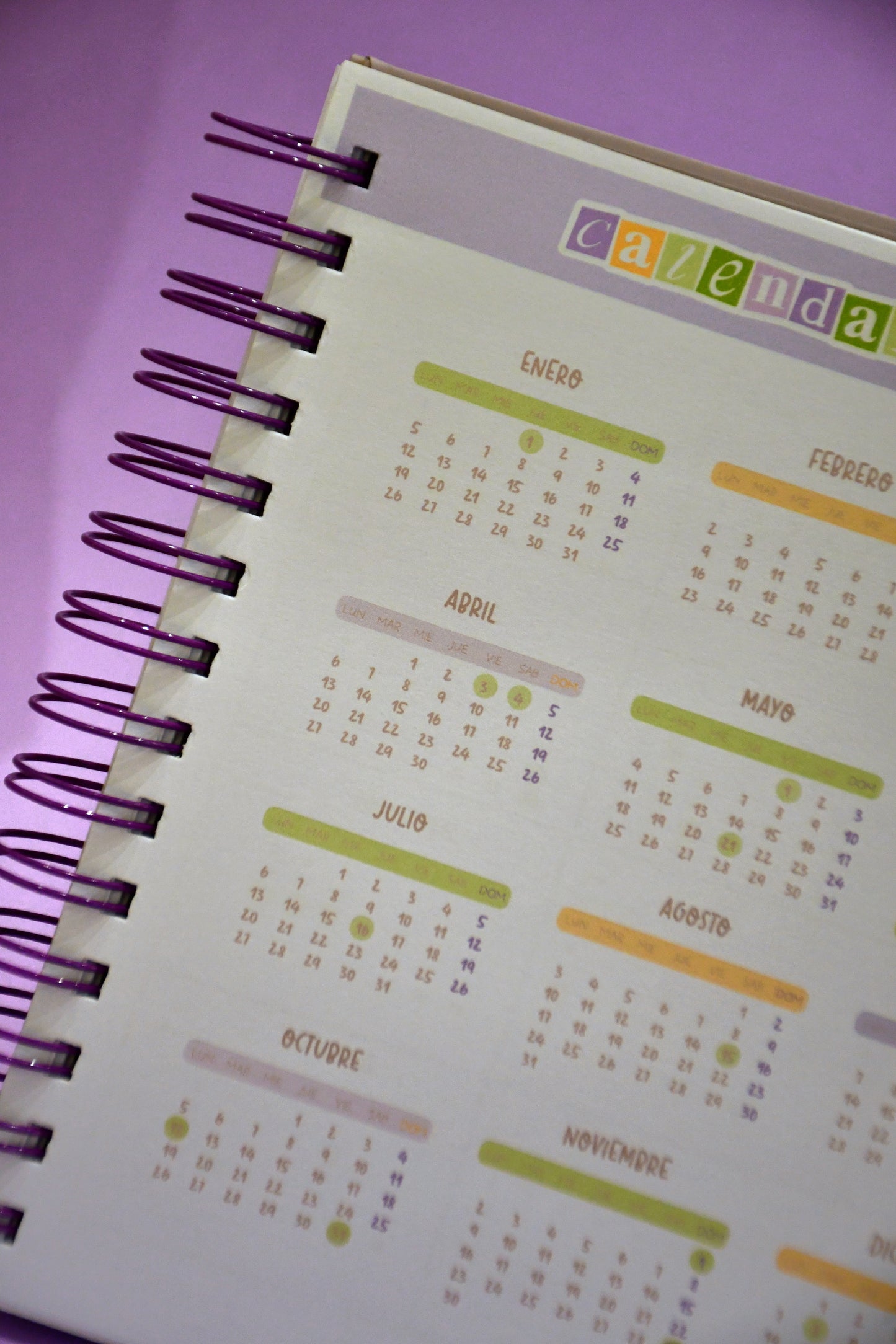 Cuaderno plan mensual - Capachito