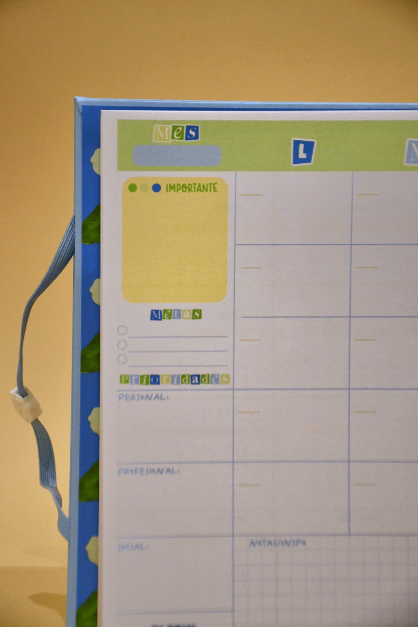 Cuaderno plan mensual - Flecha de agua