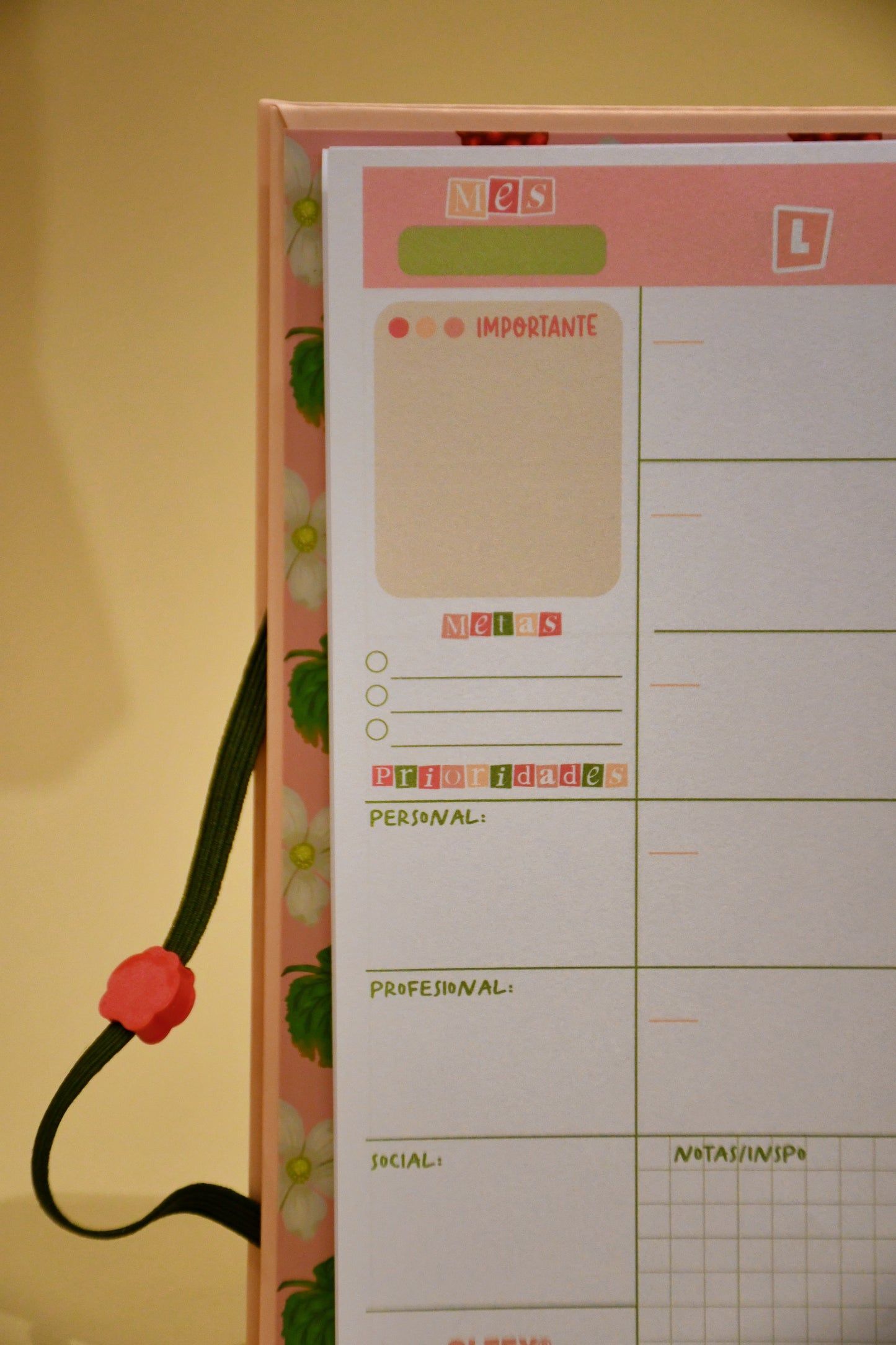 Cuaderno plan mensual- Frutillita magallánica